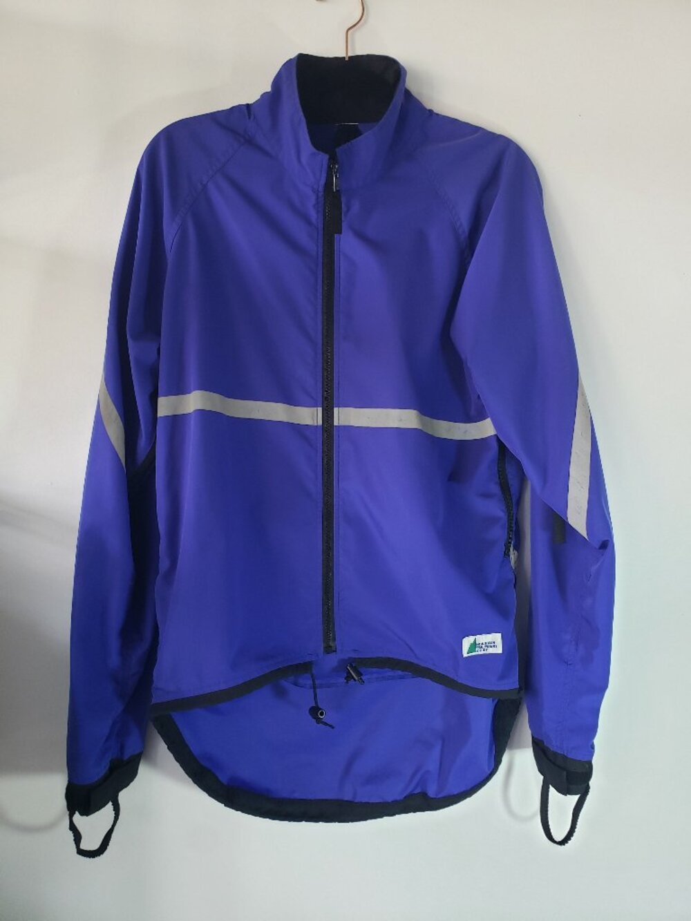 MEC Mountain Equipment Cobalt Blue Outdoor Cycling Windbreaker Anorak Shell Coat